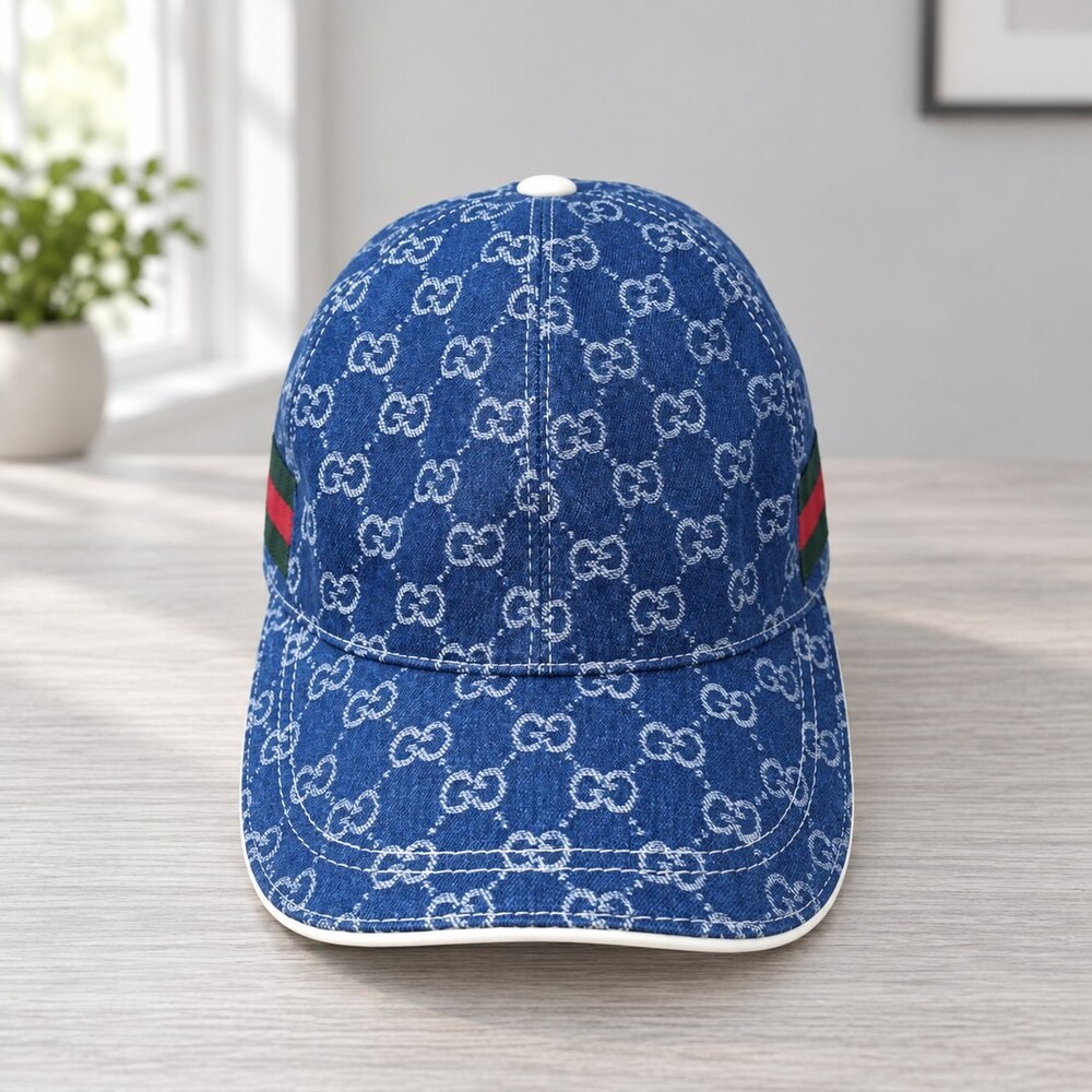 Gucci Blue GG Denim Baseball Cap